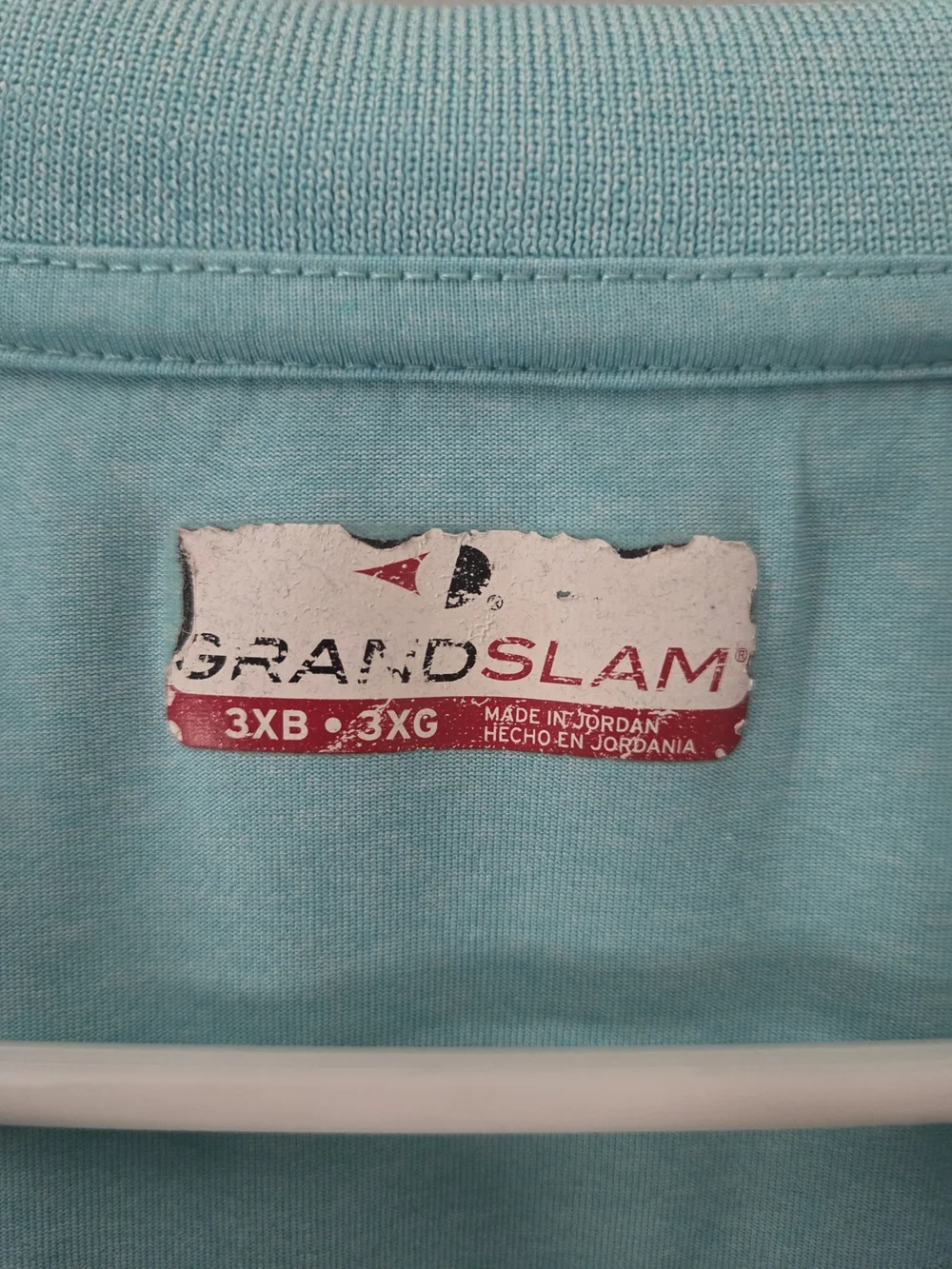 Grand Slam Men's Polo Shirt in Light Aqua